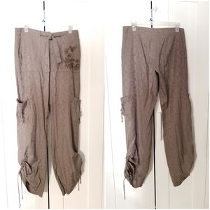 Mango Brown Outdoor Pants, crooped pants size 8